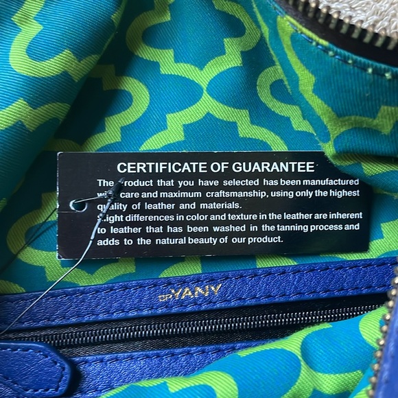 OR Yany New Royal Blue leather shoulder bag - Picture 11 of 11